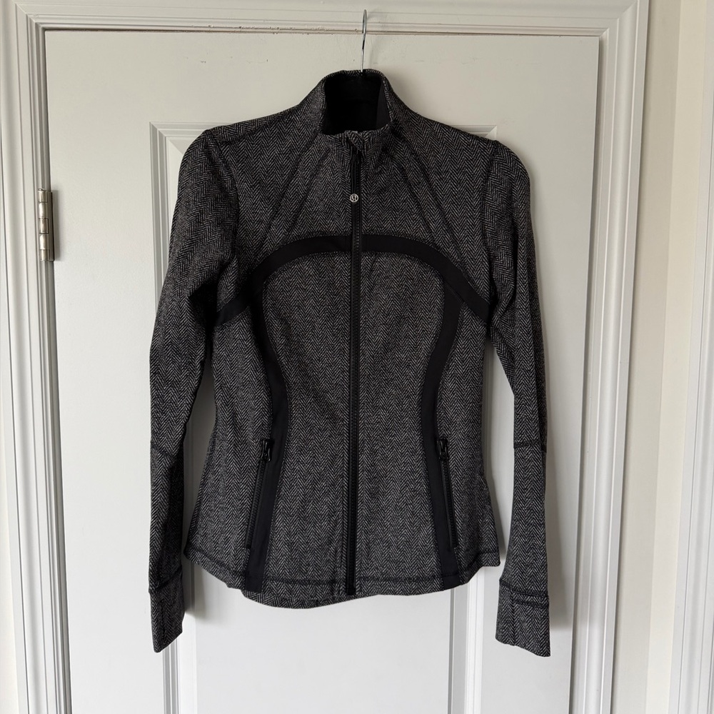 Lululemon Herringbone Gray Define Jacket